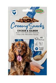 Bubimex - Creamy Snacks Chien x4 Poulet/Saumon pour Chiens - 60g