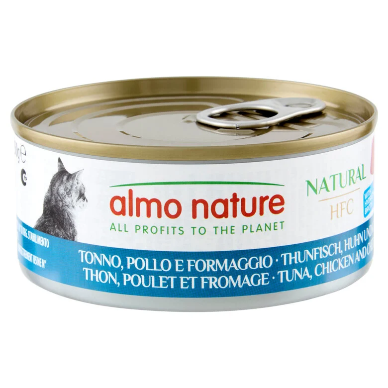 Almo Nature - Pâtée Hfc Natural Thon, Poulet Et Fromage - 150g Image numéro 1 Almo Nature - Pâtée Hfc Natural Thon, Poulet Et Fromage - 150g Image numéro 1