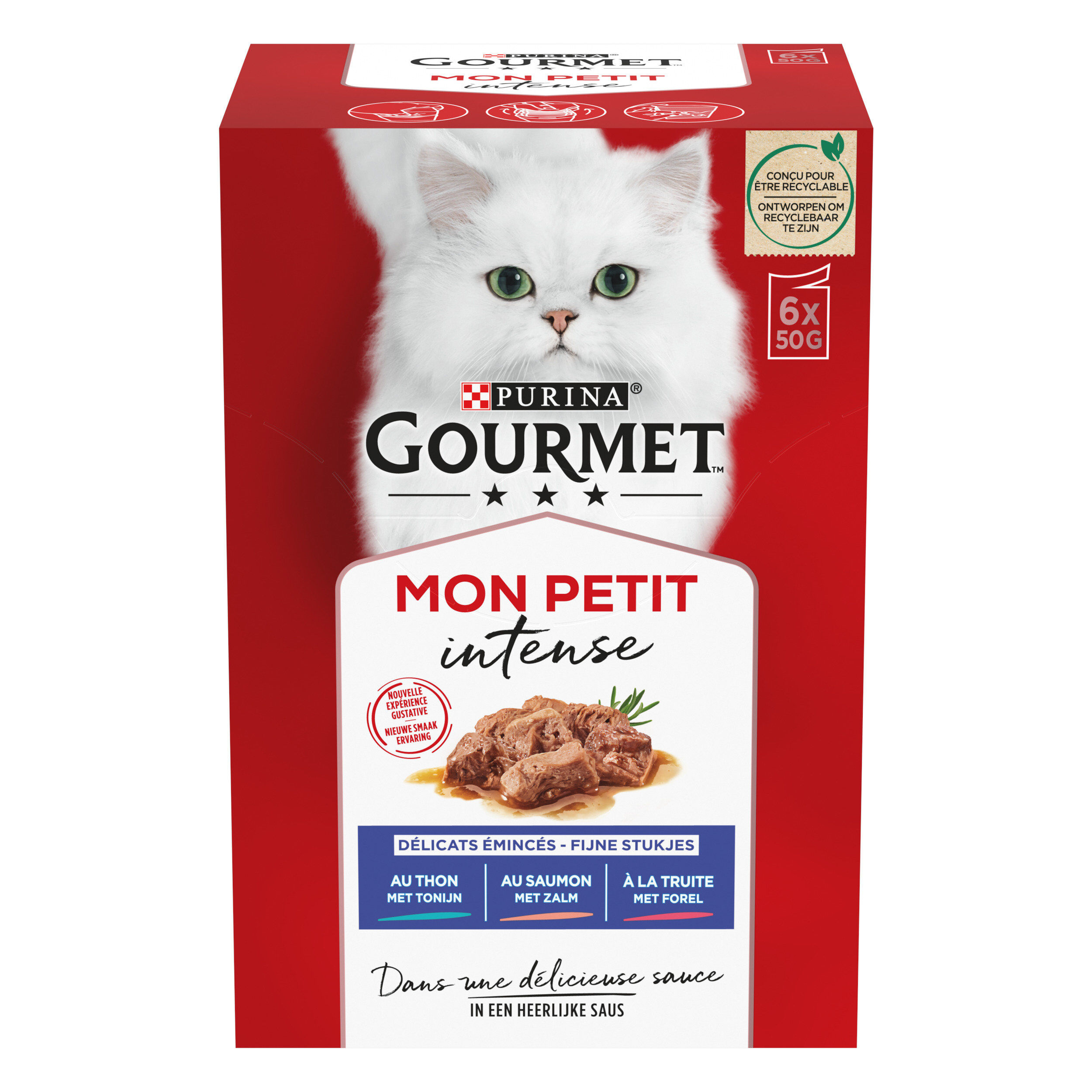 GOURMET - Sachets fra&icirc;cheurs MON PETIT aux Poissons pour chats adultes- 6x50g Image num&eacute;ro 1