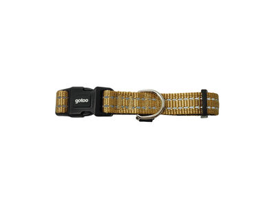 Gotoo - Collier Essentials en Nylon Premium Beige pour Chien