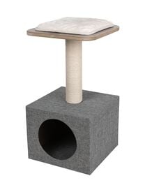 Wouapy - Arbre à Chat FOC Gris - 30X30X56,5 cm