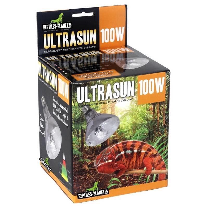 Reptiles Planet - Ampoule Ultrasun  UVB /UVA Chaleur pour Reptiles - 100W Image num&eacute;ro 1