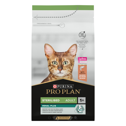 Pro Plan - Croquettes Sterilised au Saumon pour Chat Adulte Stérilisé - 1,5Kg image number null