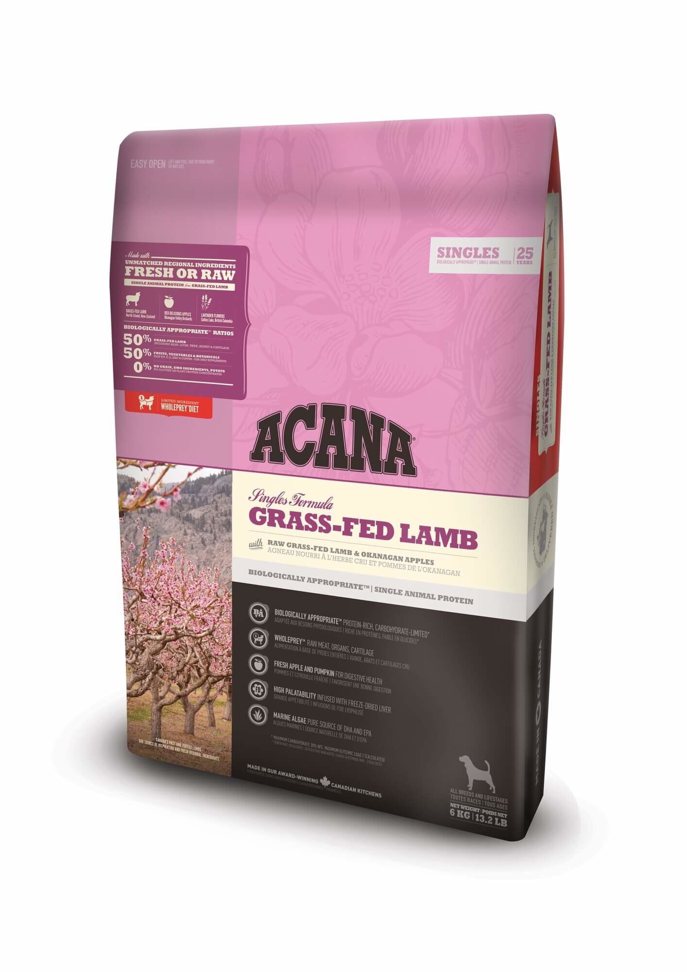 Acana - Croquettes Singles Grass-Fed Lamb pour Chien - 11,4Kg Image num&eacute;ro 1