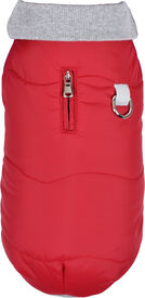 Bobby - Manteau Contraste Rouge