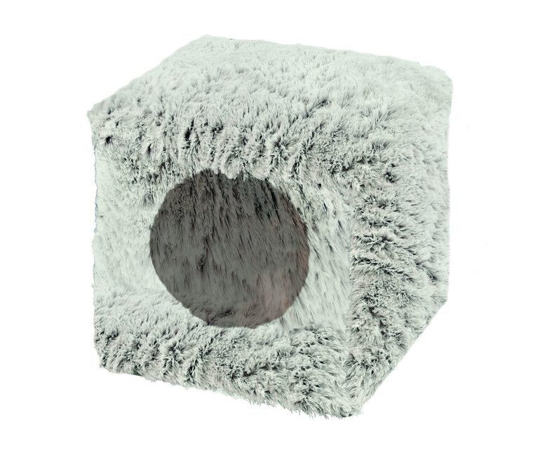 Bobby - Cube Fourrure pour Chat - Gris Image numéro 1 Bobby - Cube Fourrure pour Chat - Gris Image numéro 1