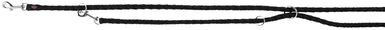 Trixie - Cavo laisse réglable, S–M: 2,00 m/ø 12 mm, noir