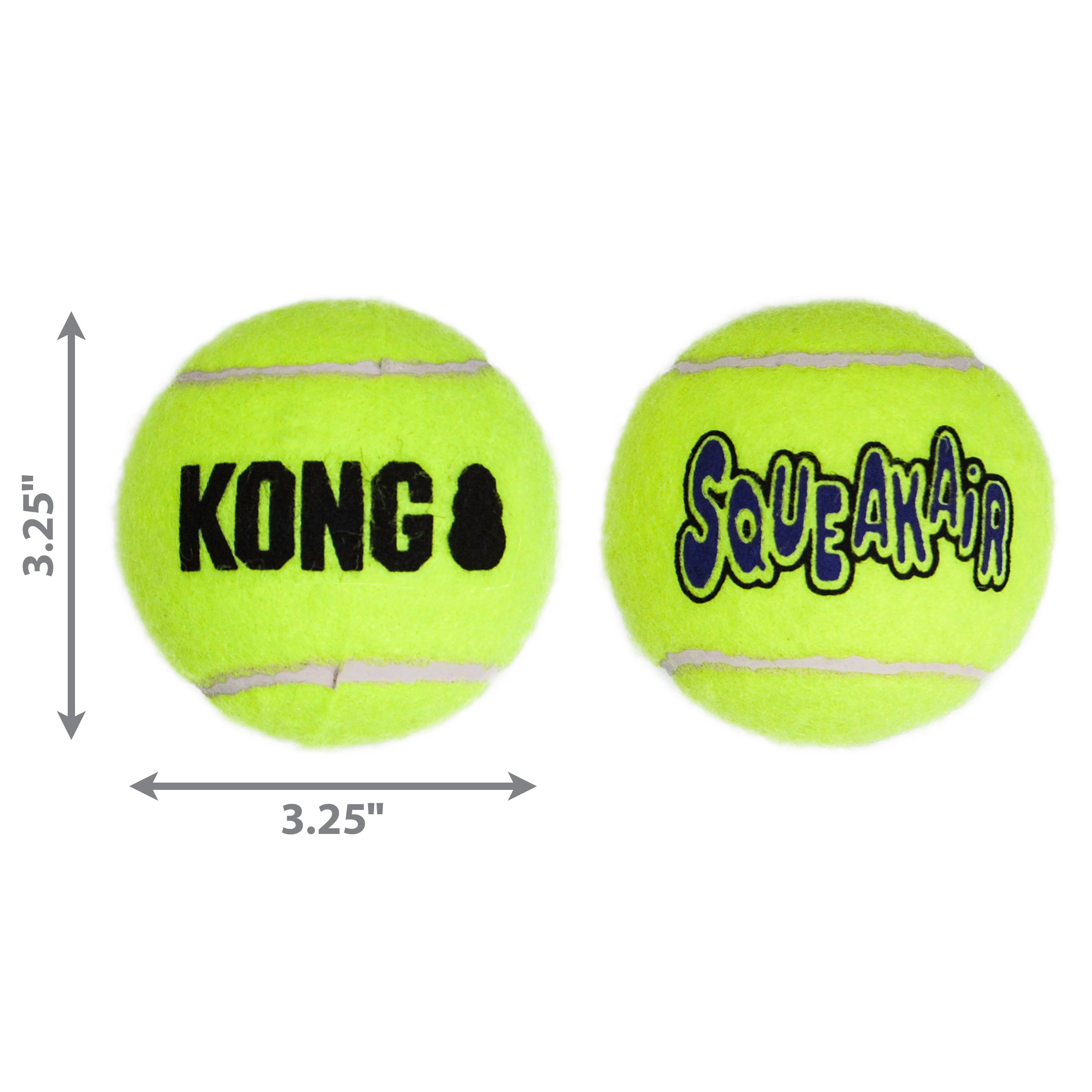 KONG - Jouet Balles SqueakAir Balls Lg - x2 Image num&eacute;ro 3