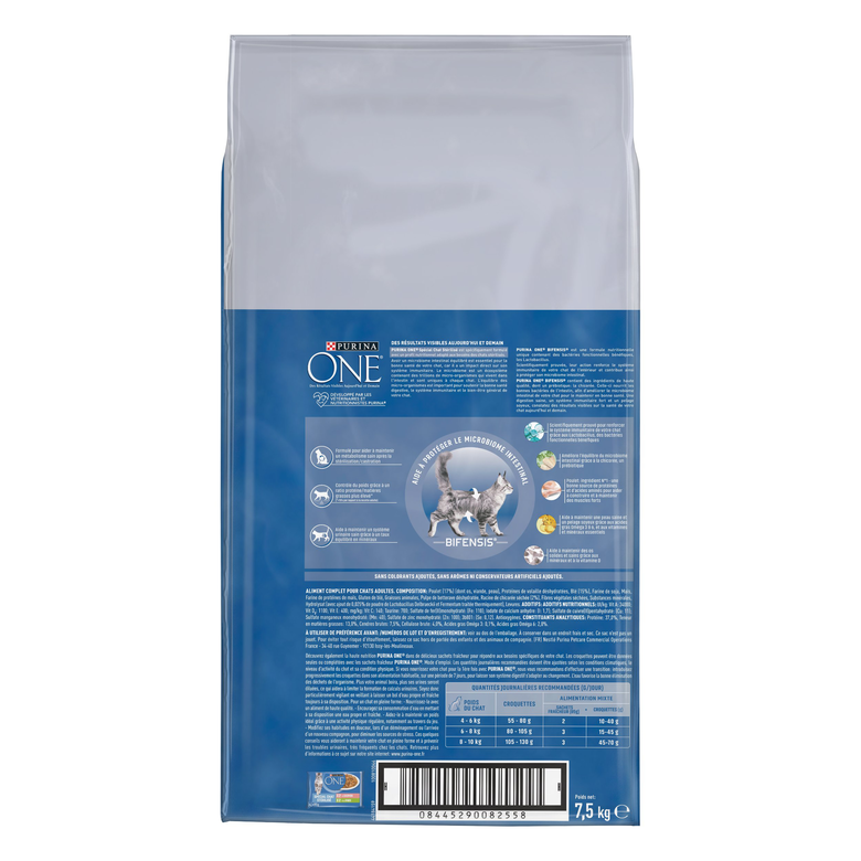 Purina One - Croquettes Stérilisé Bifensis au Poulet pour Chat - 7,5Kg Image numéro 3 Purina One - Croquettes Stérilisé Bifensis au Poulet pour Chat - 7,5Kg Image numéro 3