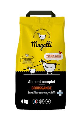 Magalli - Aliment Complet Croissance aux Vermicelles pour Basse-cour