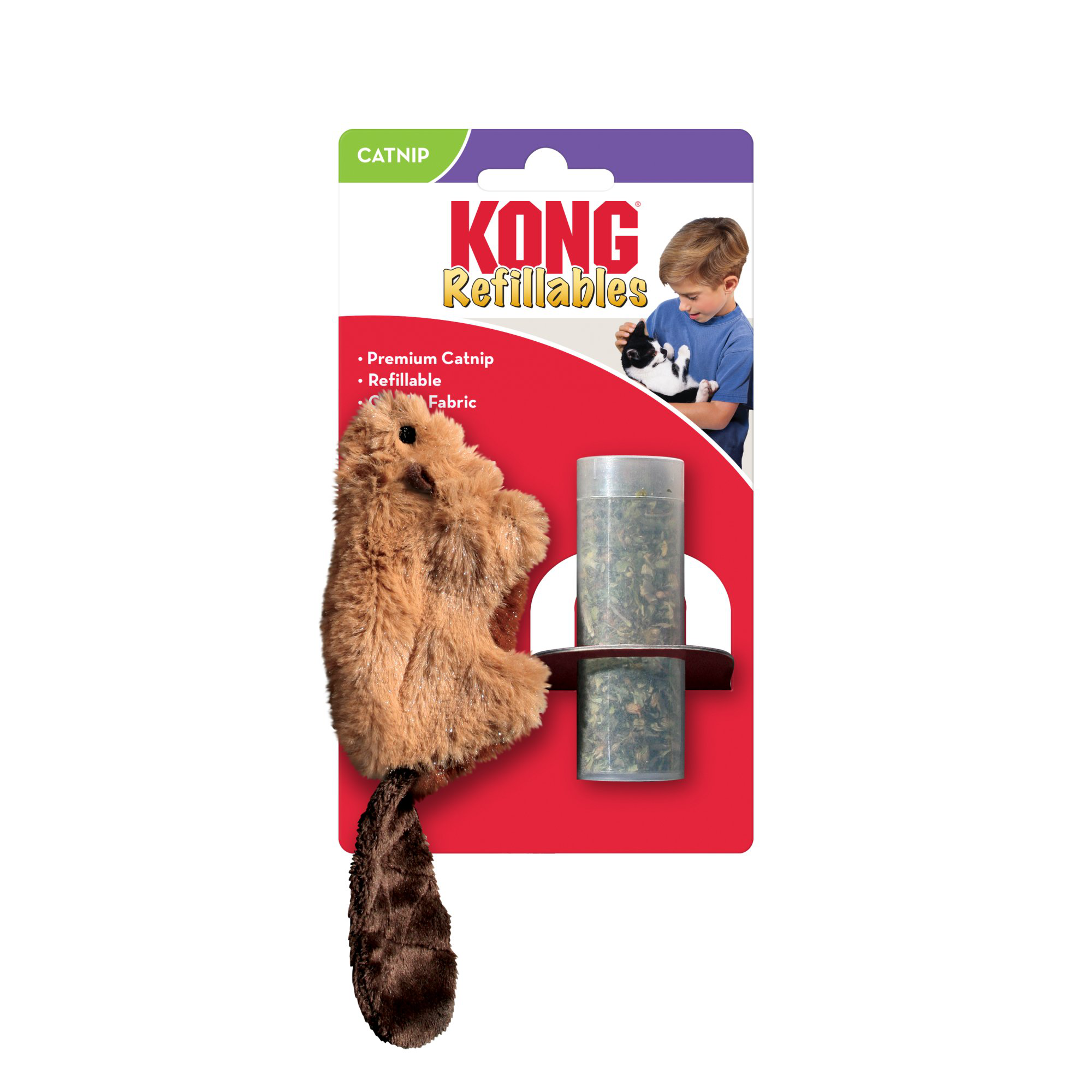 KONG - Jouet Refillables Beaver pour Chats Image num&eacute;ro 1