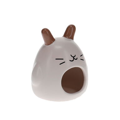 Duvoplus - Maison Lapin Blanche - 11x10x12cm