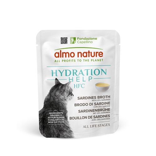 Almo Nature - Pochon HFC Hydratation Help Bouillon de Sardine pour Chats - 50g Image num&eacute;ro 1