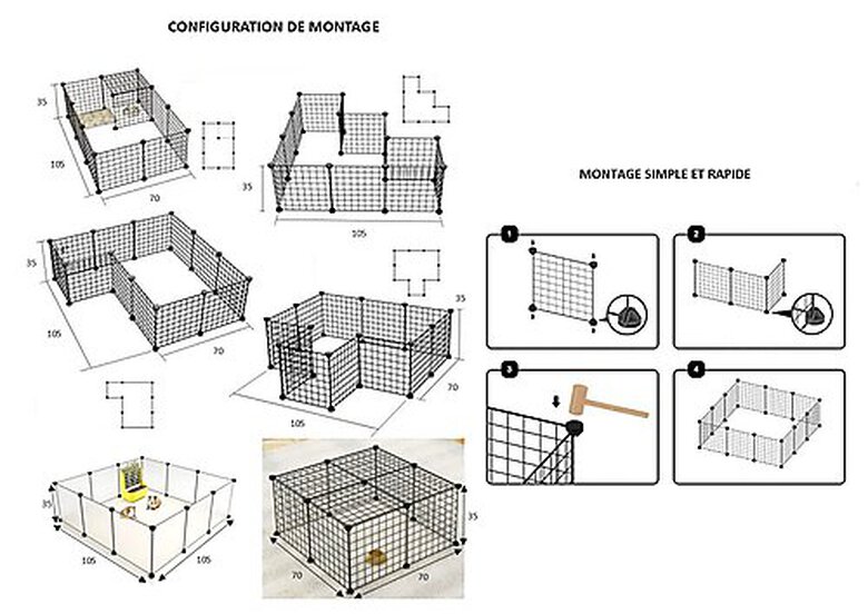 Lifland - Enclos Modulable Restpark pour Rongeurs Image numéro 2 Lifland - Enclos Modulable Restpark pour Rongeurs Image numéro 2