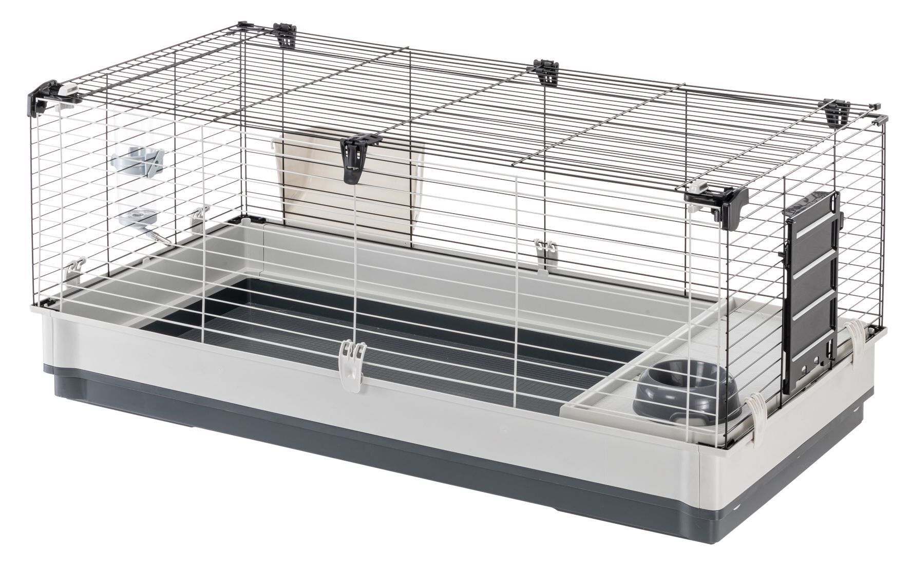 Ferplast - Cage Krolik XL pour Lapins et Cochon d Inde - Gris Image num&eacute;ro 7