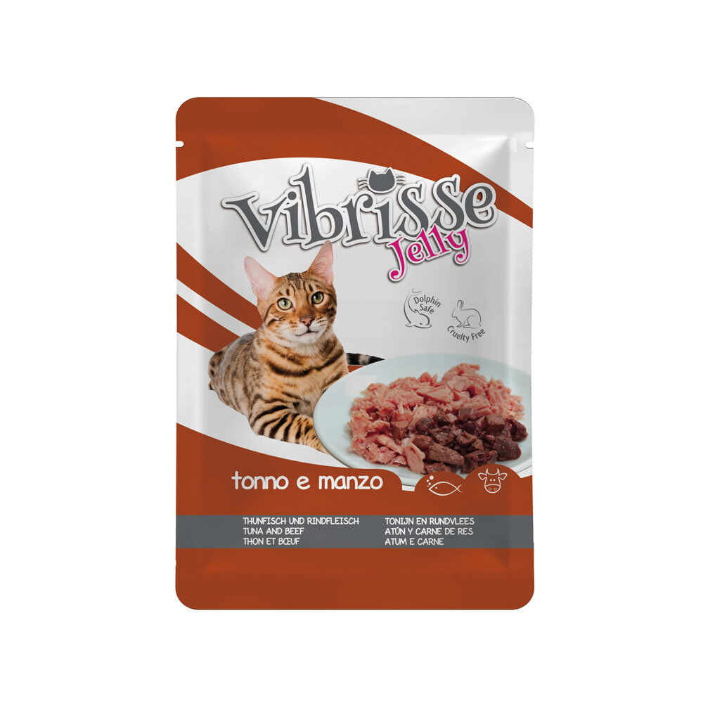 Vibrisse -  SACHET JELLY THON ET BOEUF pour Chats - 70g Image num&eacute;ro 1