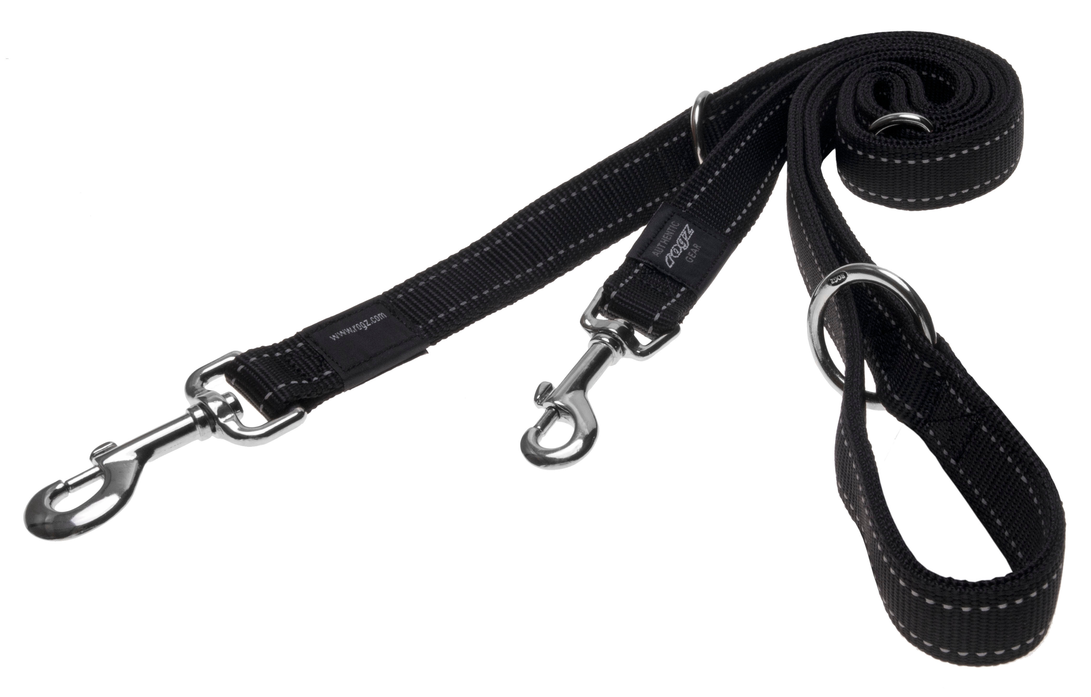 Rogz - Laisse Utility Multiple Noir pour Chiens - 180x2,5cm Image num&eacute;ro 1