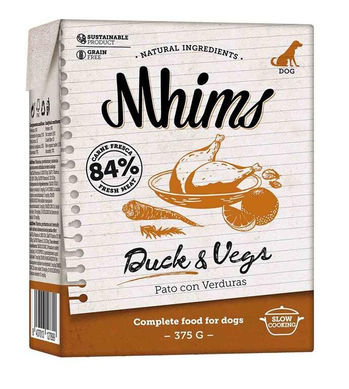 Mhims - Aliment Duck & Vegs au Canard pour Chien - 375g Image num&eacute;ro 1