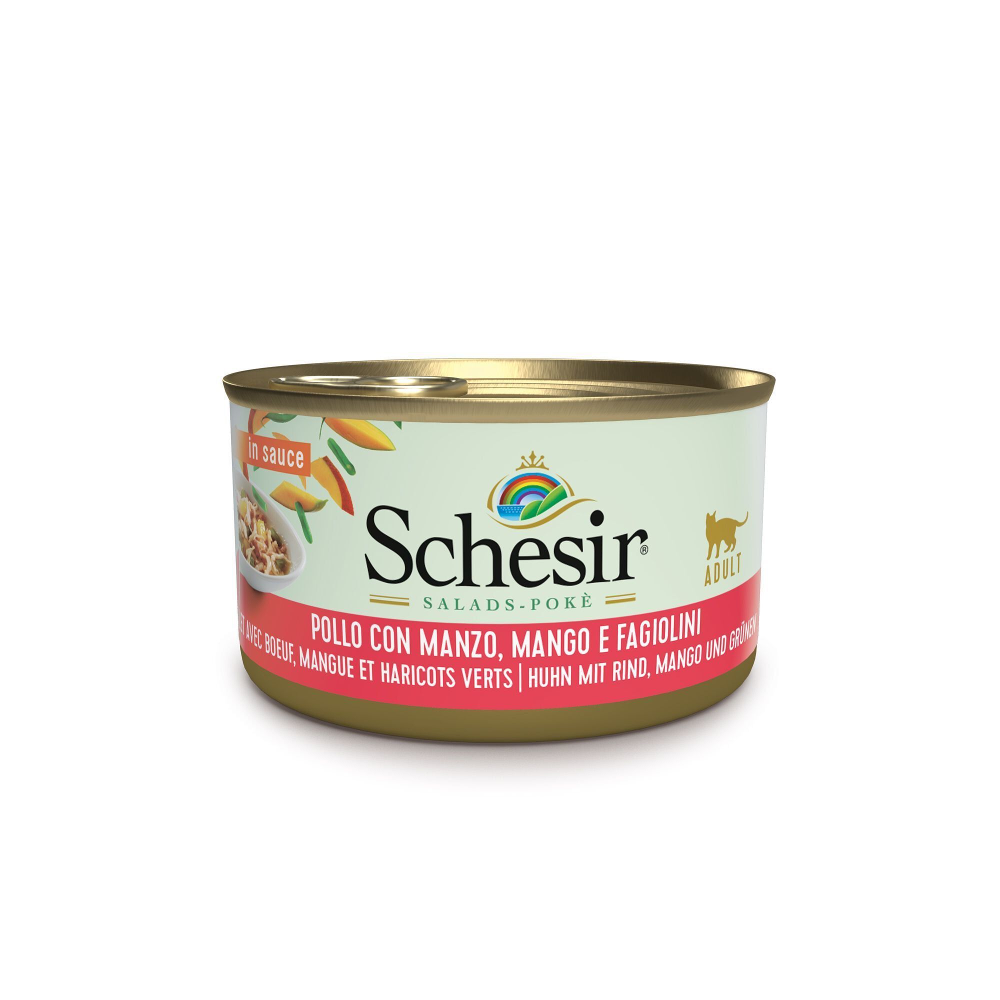 Schesir - Repas Salade Pok&egrave; au Poulet et Mangue pour Chat - 85g Image num&eacute;ro 1