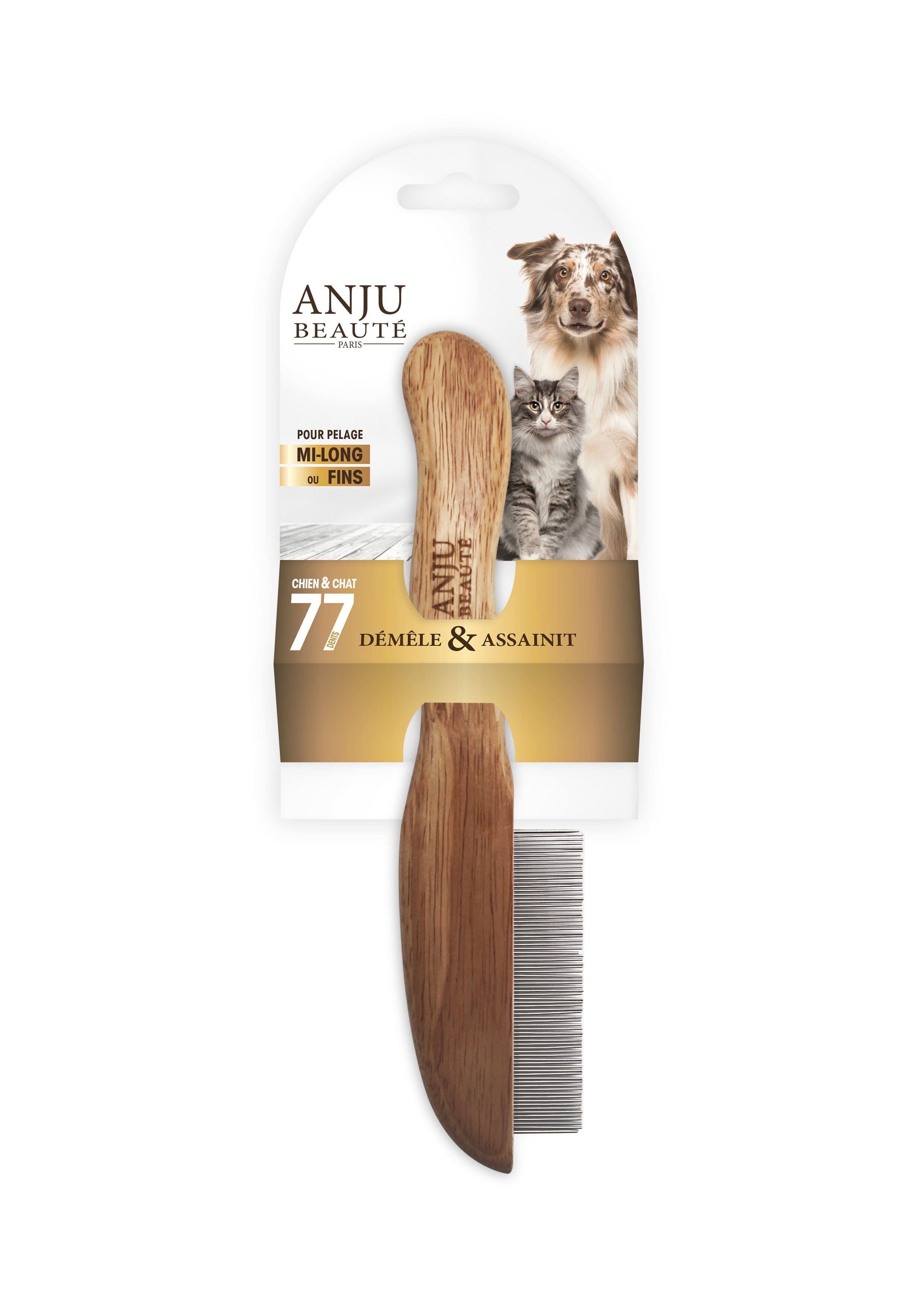Anju Beaute - Peigne 77 Dents pour Chiens Image num&eacute;ro 1