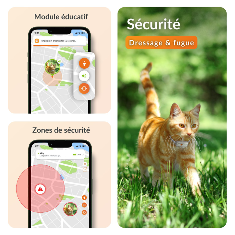 Weenect - Traceur GPS XS Edition 2023 pour Chats - Blanc Image numéro 5 Weenect - Traceur GPS XS Edition 2023 pour Chats - Blanc Image numéro 5