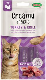 Bubimex - Crème à Lécher x4 Dinde & Krill pour Chats - 60g