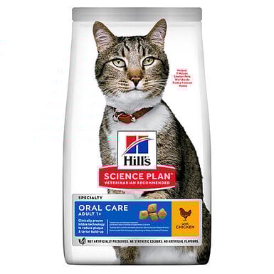 Hill's Science Plan - Croquettes Oral Care Chat au Poulet - 1,5kg