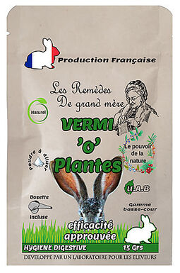 Animalgeo - Sachet Vermifuge Naturel Vermi 'O' Plantes pour Oiseaux - 15g