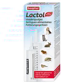 Beaphar - Lactol, 2 Seringues alimentaires de 14 ml pour alimentation des jeunes animaux - Lactol