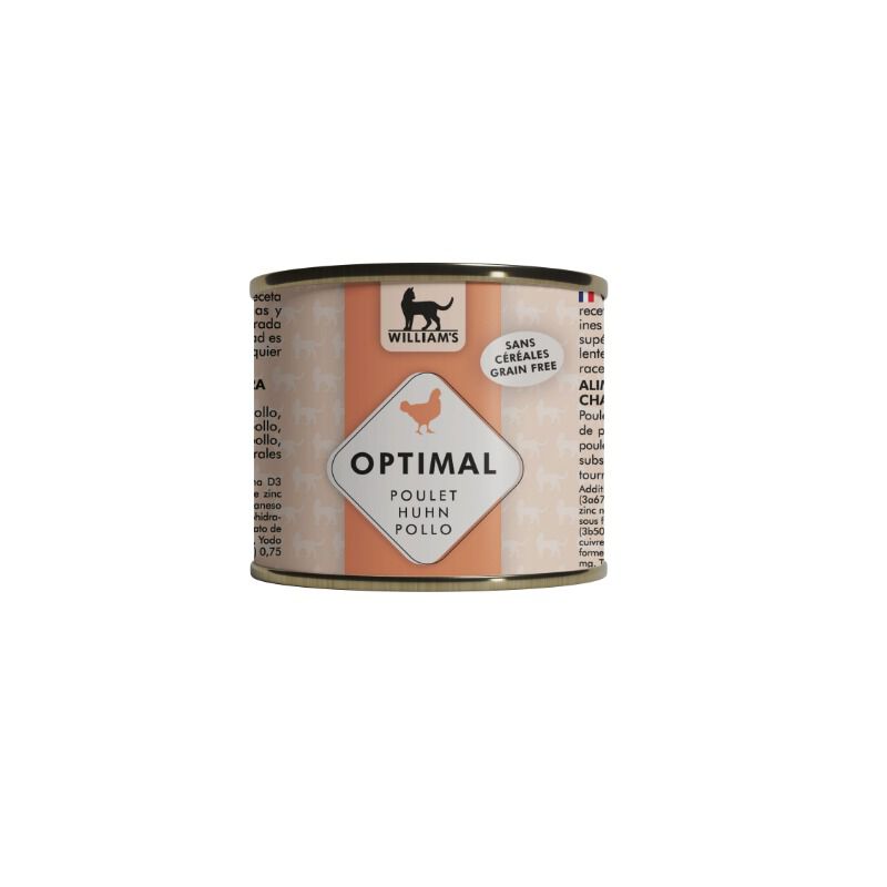 William's - P&acirc;t&eacute;e Optimal Au Poulet Pour Chat - 200G Image num&eacute;ro 1