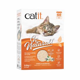 Cat It - Liti&egrave;re Agglom&eacute;rante G Natural! &agrave; la Vanille pour Chats - 5,6Kg