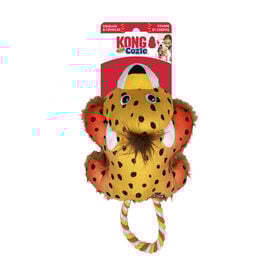KONG - Jouet Cozie Tuggz Guépard pour Chiens - S/M