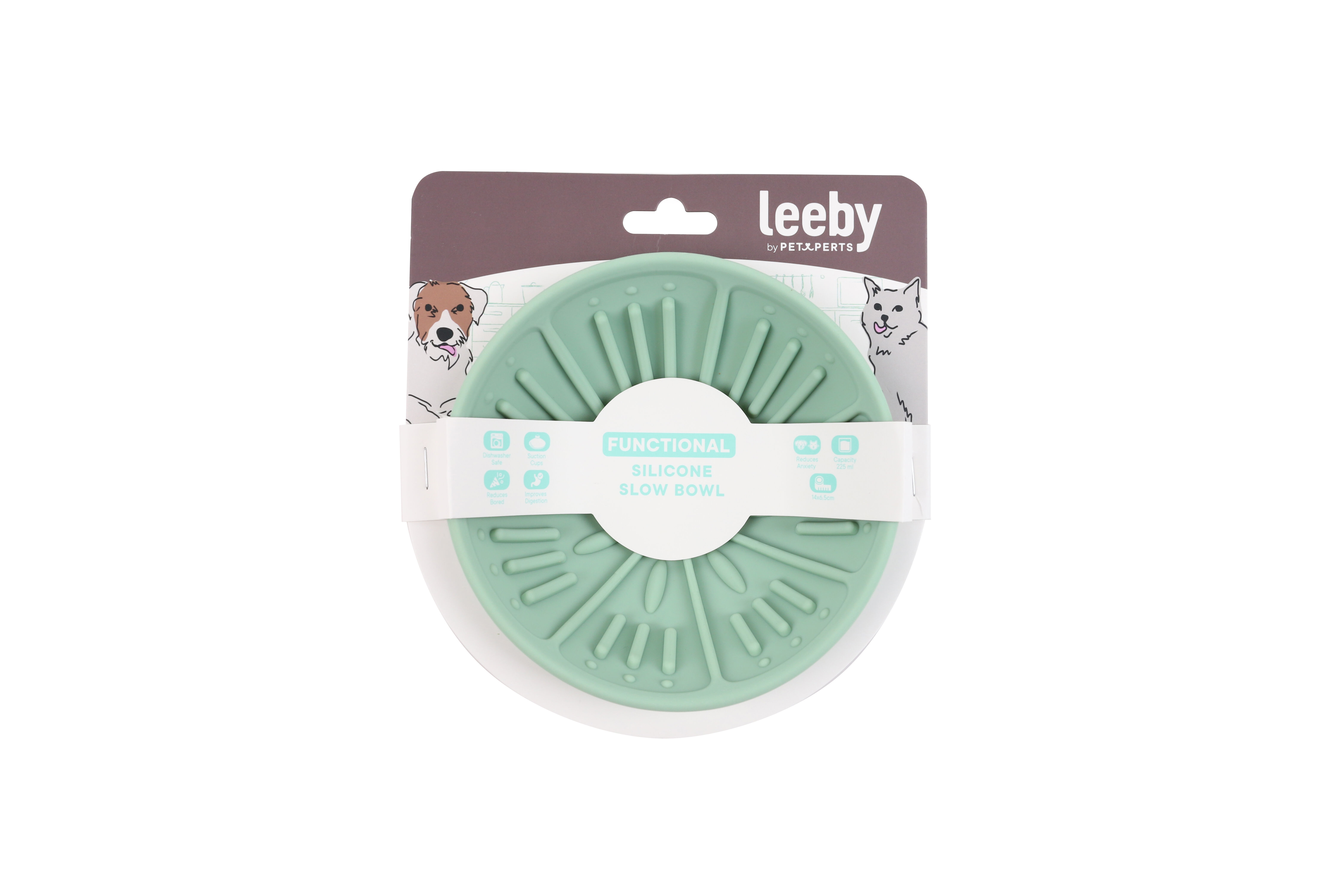 Leeby - Bol &agrave; L&eacute;cher en Silicone avec Ventouses pour Chiens - 225ml Image num&eacute;ro 3