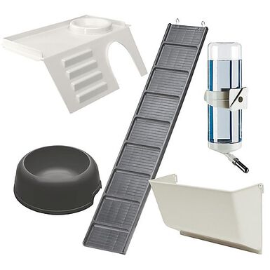 Ferplast - Cage Rabbit 120 Double W/Stand pour Lapins - 58x118x117cm
