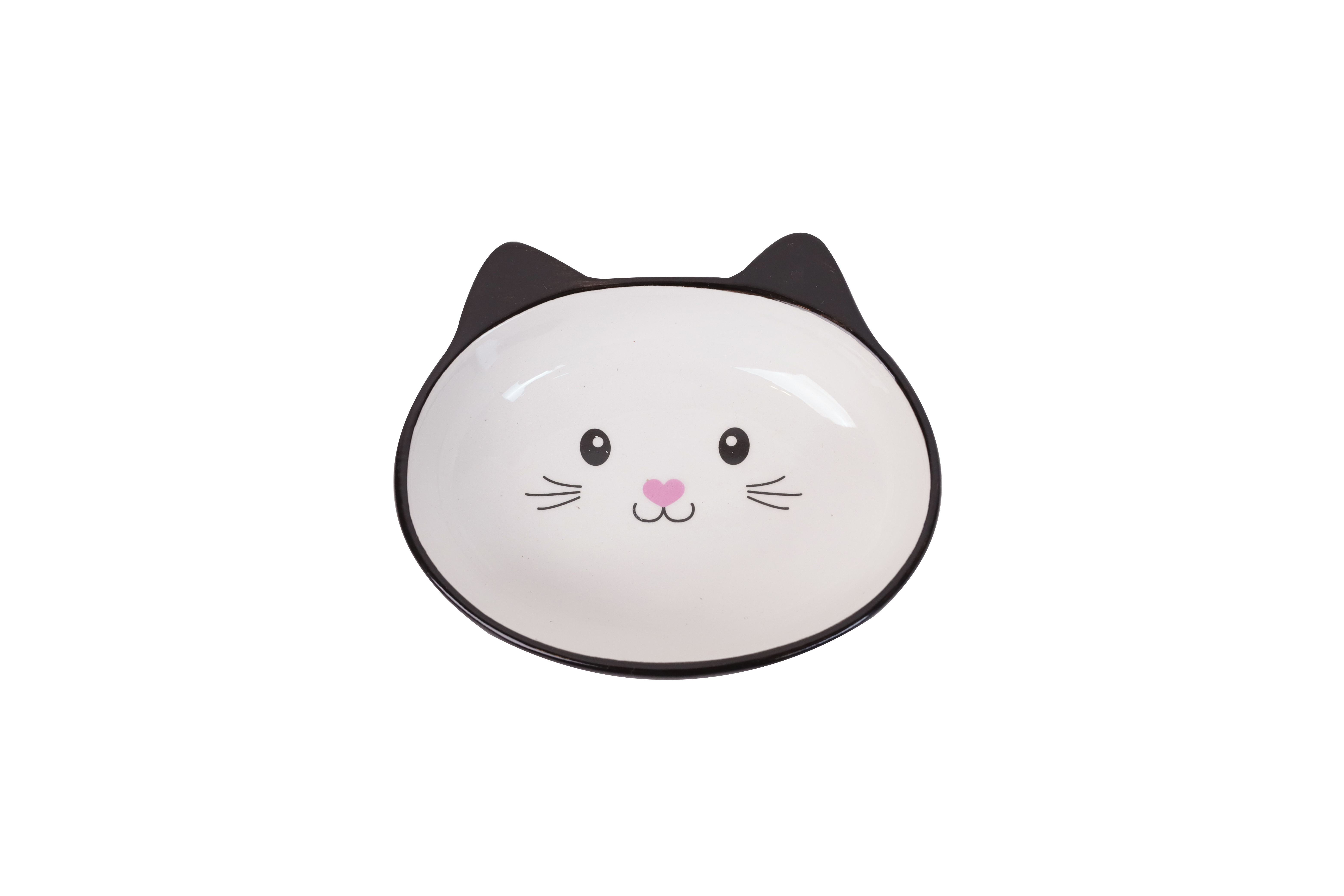 Leeby - Gamelle Forme T&ecirc;te de Chat en C&eacute;ramique pour Chats - 120 ml Image num&eacute;ro 4