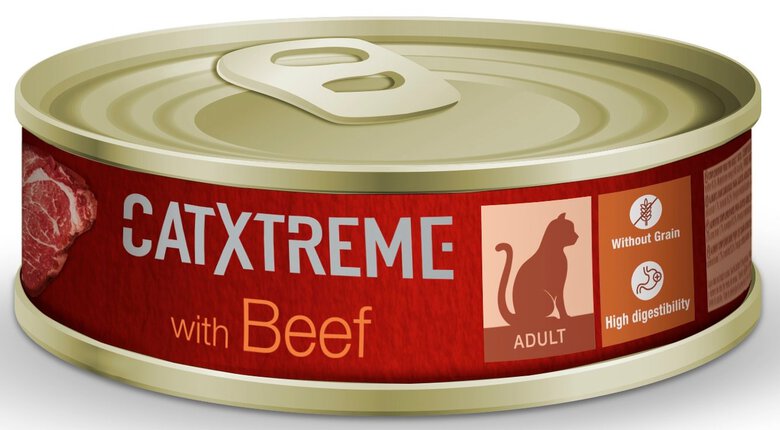 CatXtreme - Pâtée Adult Sterilised au Boeuf pour Chats - 170g image number null