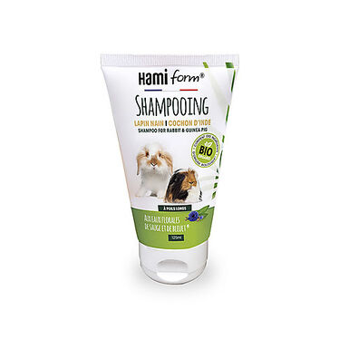 Hamiform - Shampoing sans Rinçage pour Lapin Nain et Cochon d'Inde Poils longs - 125ml