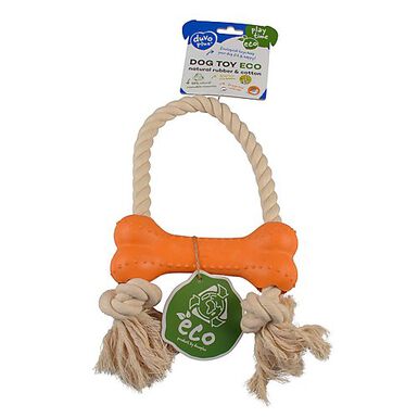 Duvoplus - Jouet Os Eco Caoutchouc pour Chien - 30x18x4,6cm