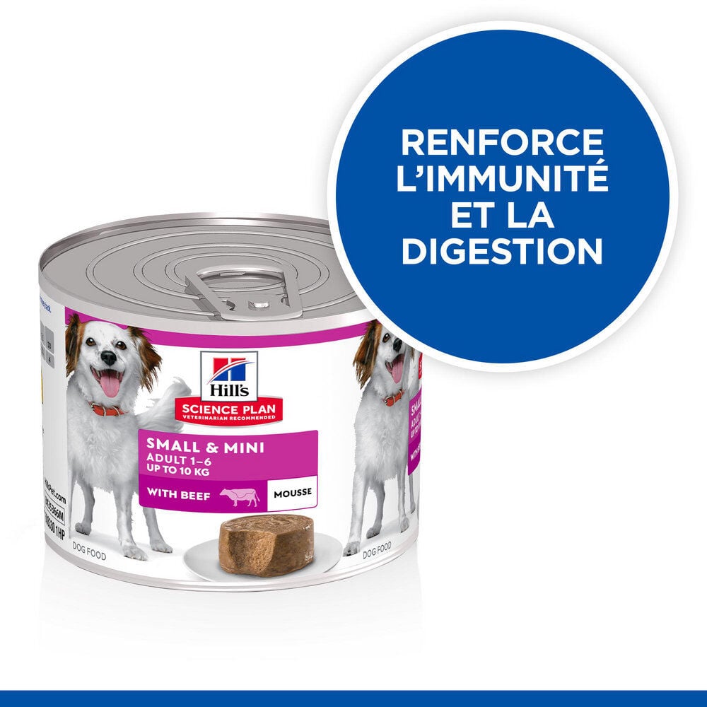 Hill's Science Plan - Adult Small&Mini Mousse Pour Chien Adulte De Petite Race B&oelig;uf  - 200g Image num&eacute;ro 2