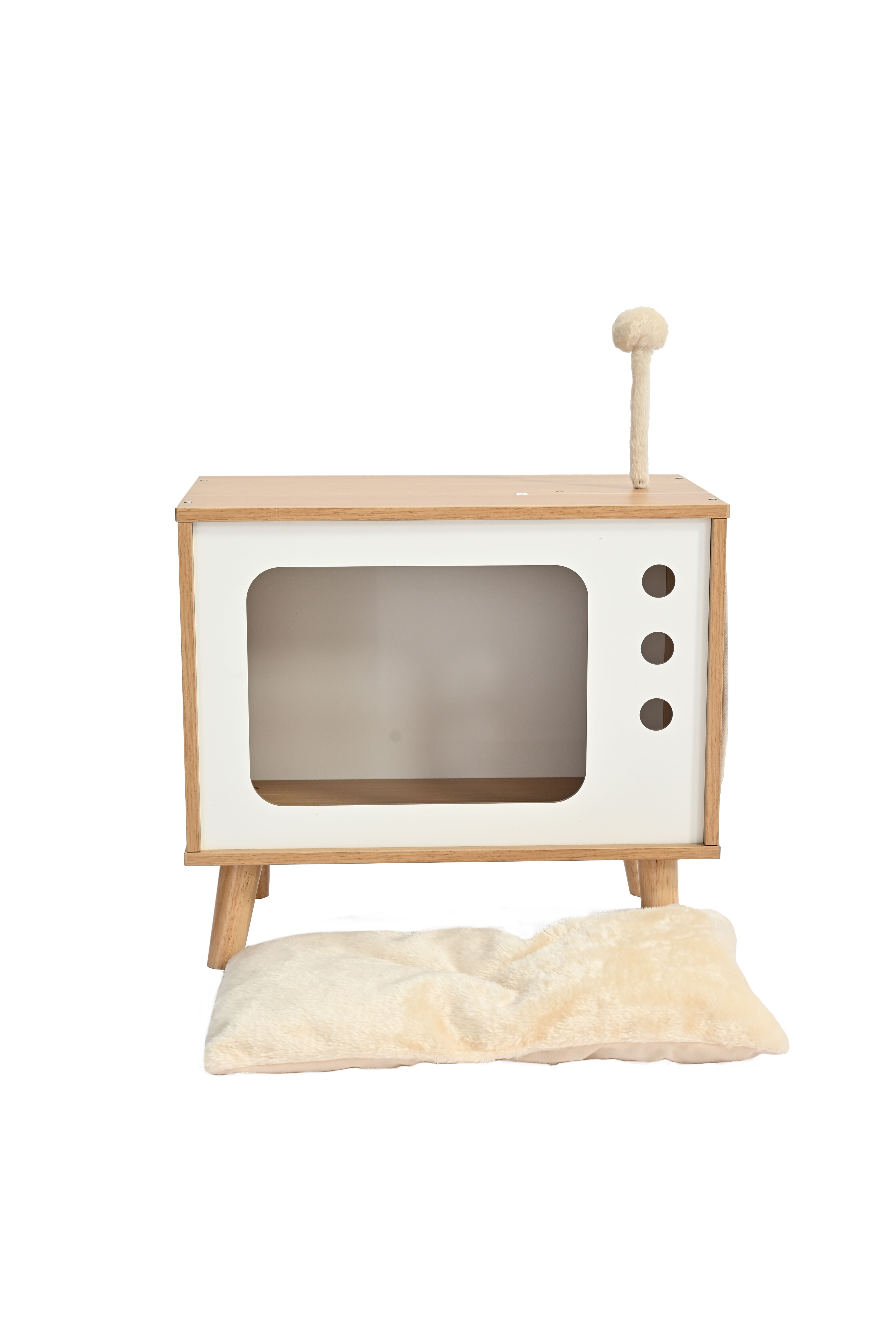 Leeby - Habitat Griffoir Meuble TV pour Chats - 48x28x60,5cm Image num&eacute;ro 9