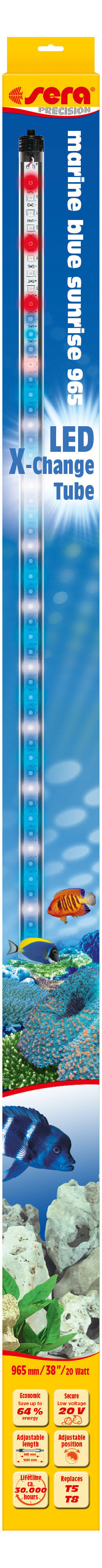 Sera - Tube LED X-Change Marine Blue Sunrise de 20W pour Aquarium - 965mm Image num&eacute;ro 1