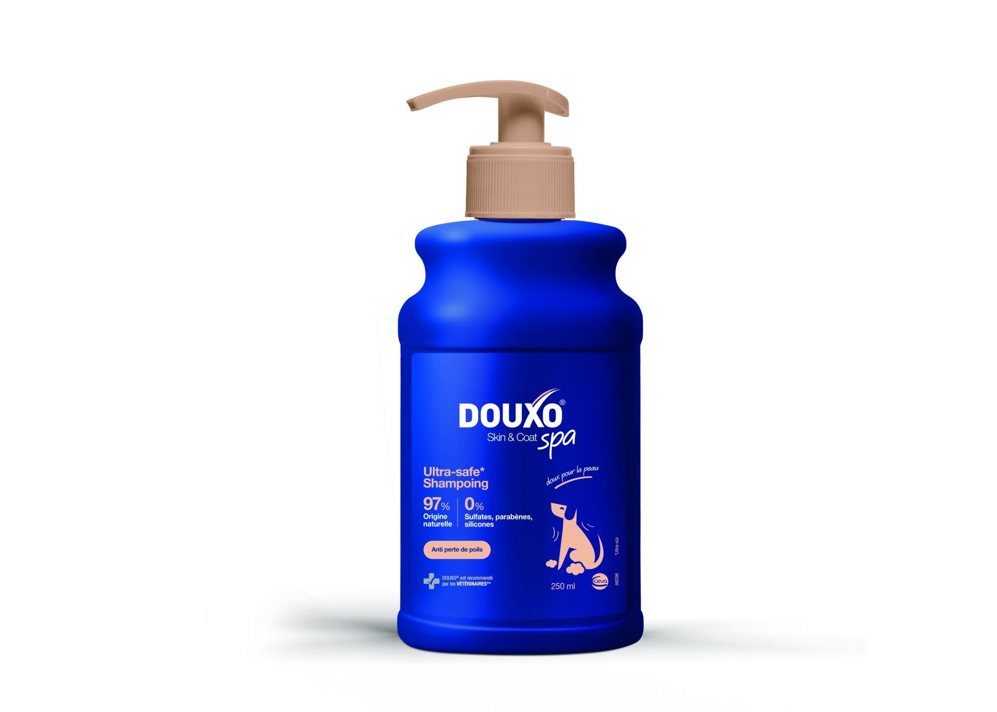 Douxo Spa - Shampoing Skin & Coat Anti Perte de Poils pour Chiens - 250ml Image num&eacute;ro 1