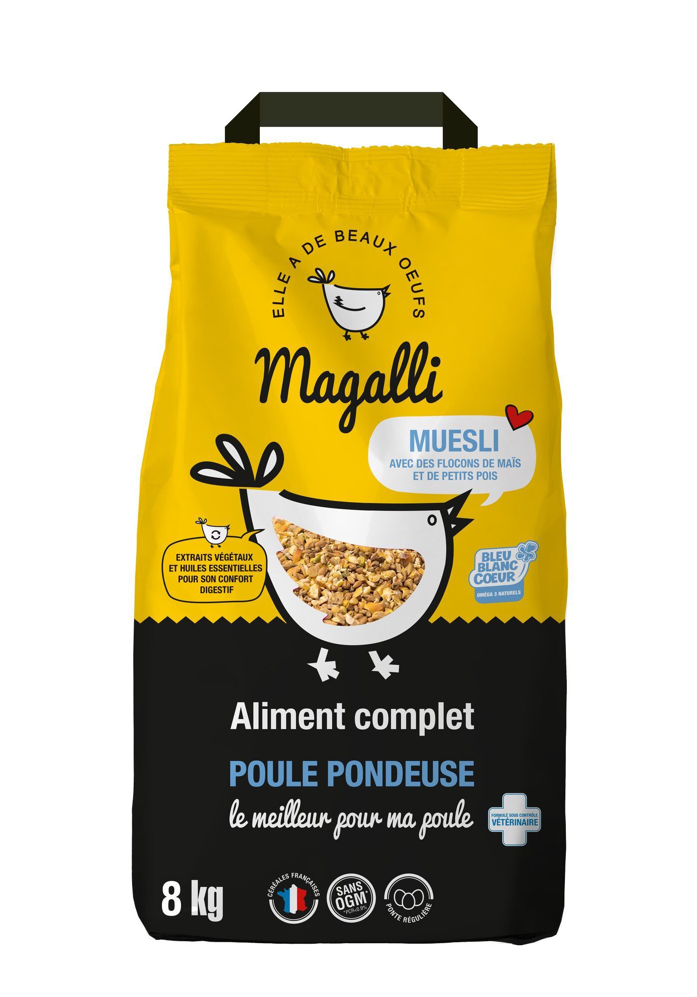 Magalli - Aliment Complet pour Poule Pondeuse - 8Kg Image num&eacute;ro 1