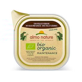 Almo Nature - Pâtée en Barquette Daily Menu Bio au Veau et Légumes pour Chien