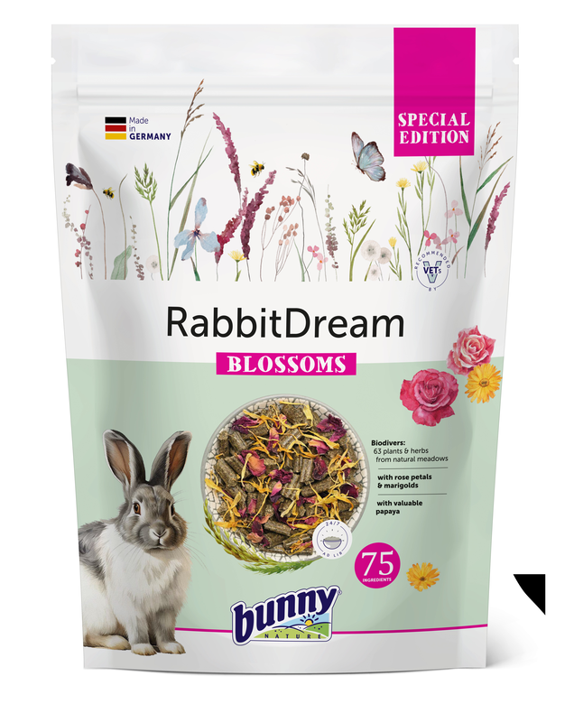 Bunny Nature - Alimentation Lapin RabbitDream BLOSSOMS - 1,5Kg Image numéro 1 Bunny Nature - Alimentation Lapin RabbitDream BLOSSOMS - 1,5Kg Image numéro 1