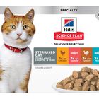 Hill's Science Plan - Bouchées en Sauce pour Chats Adultes Stérilisés - 12x85g image number null