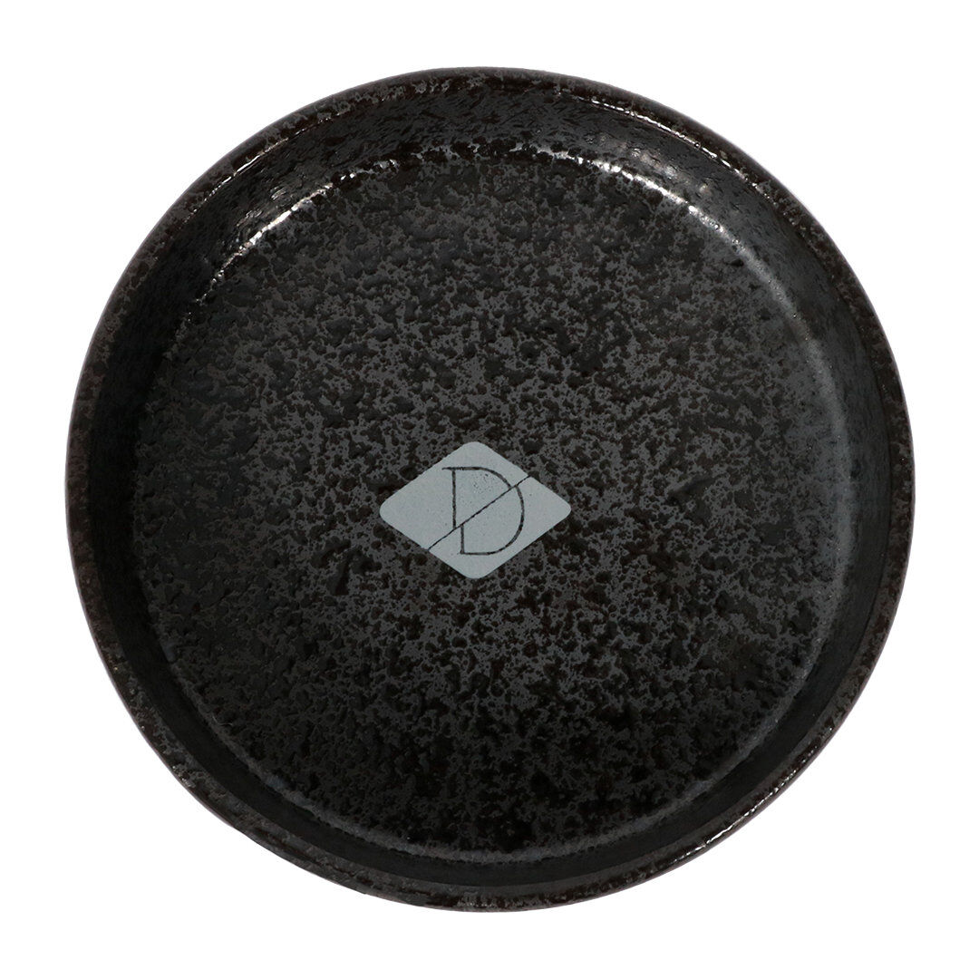 D&D - Gamelle et Ecuelle D'eau Jasper pour Chat 200ml - 13,5x13,5x3,5cm Black Dots Image num&eacute;ro 2