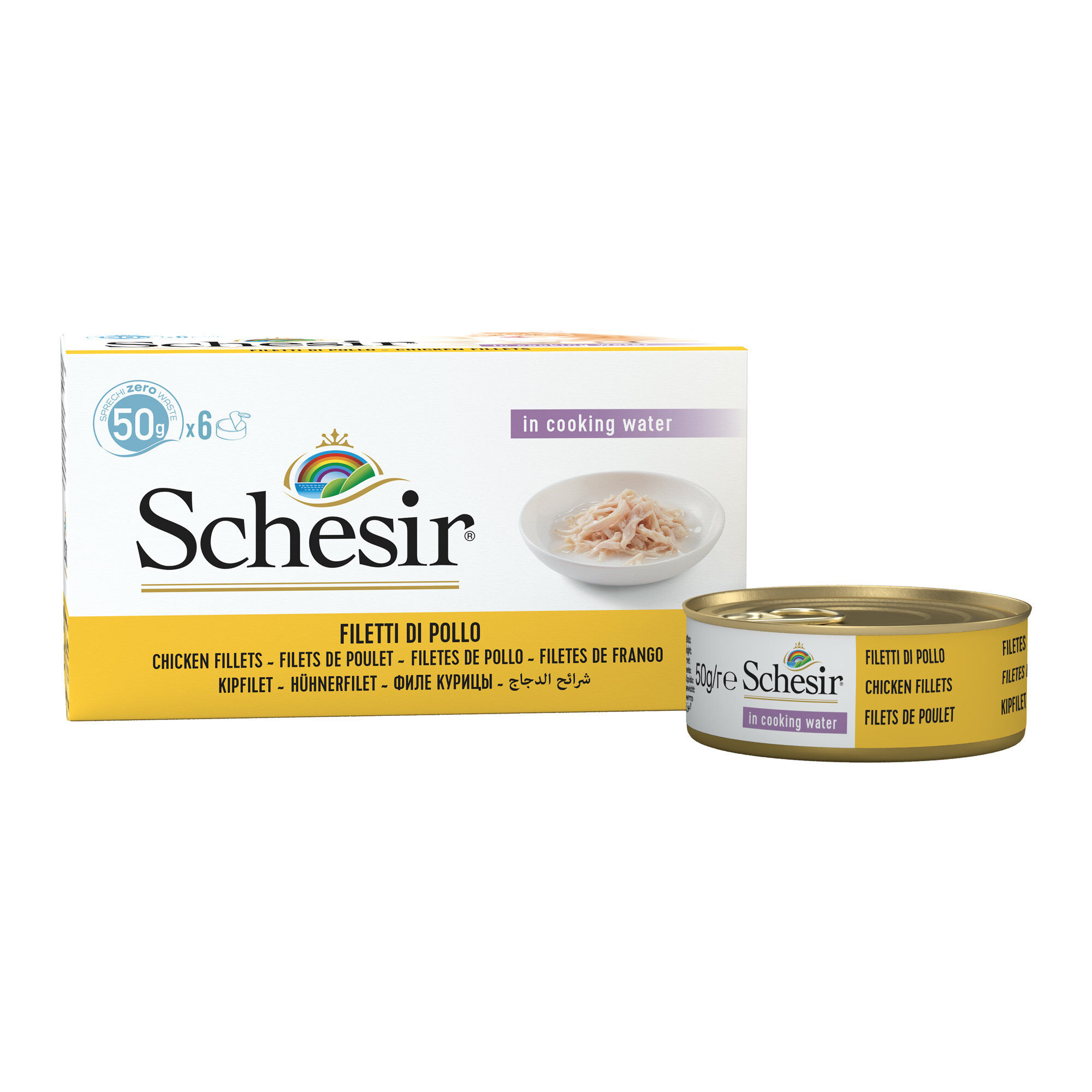 Schesir - P&acirc;t&eacute;e en Gel&eacute;e Poulet Pour Chats - 6x50g Image num&eacute;ro 2