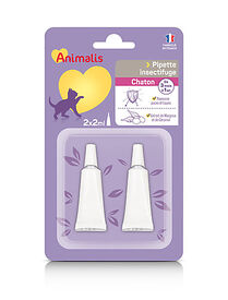 Animalis - Répulsif Insectifuge en Pipette pour Chaton - 2x2ml