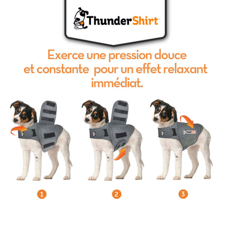 Thundershirt - Gilet Relaxant Bien Etre pour Chiens - XS Image numéro 3 Thundershirt - Gilet Relaxant Bien Etre pour Chiens - XS Image numéro 3